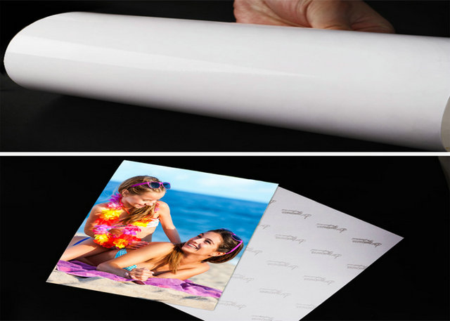 Крен 24 дюйма 36 дюймов поглощает печатную краску одна бортовая высокая лоснистая бумага фото