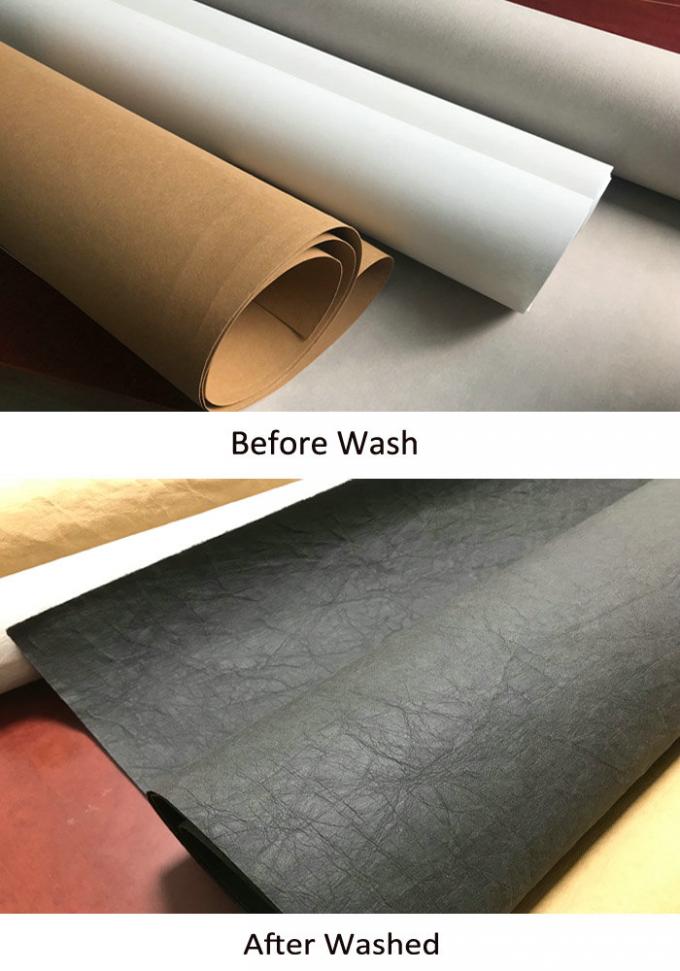 Ткань материала сумок помыла бумагу Kraft 0.5mm прочного крена бумаги Washable
