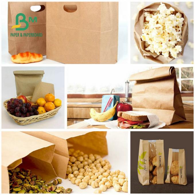 80gsm 100gsm 120gsm бумага сумки 61 * 86cm Браун Kraft для упаковывая еды
