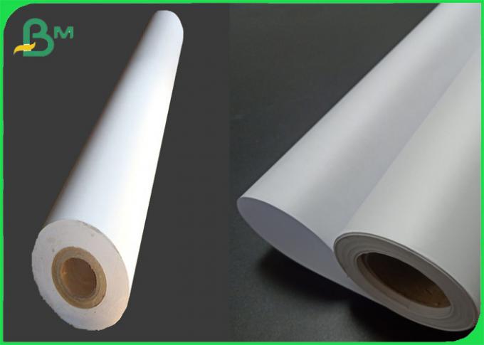 Крен 80gsm бумаги прокладчика Uncoated белого широкого формата бумажный струйный