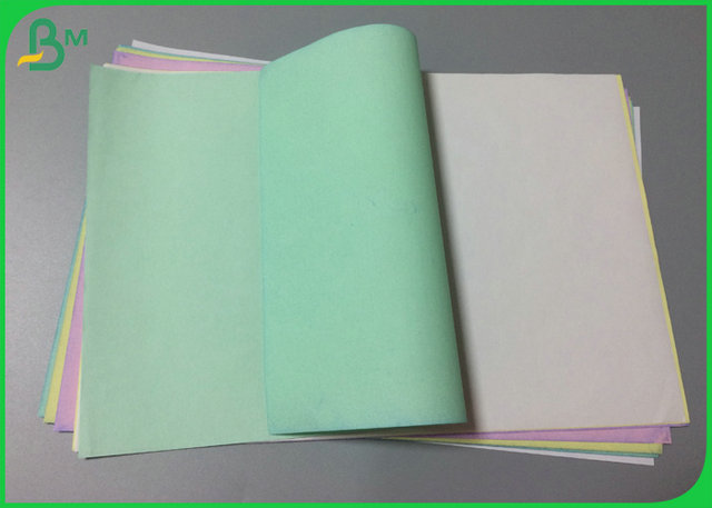 Бумага NCR размера A3 A4 доступная Carbonless с цветом зеленого цвета пинка голубым