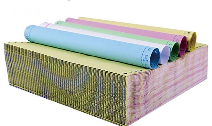 Крен бумаги печатания 50gsm/55gsm Carbonless копировальной бумаги Ncr множественного цвета