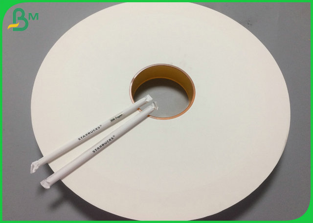 Foodgrade белый одиночный материал пульпы девственницы упаковочной бумаги 28mm 29mm соломы 28gr