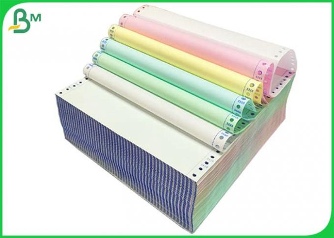 Белый голубой 55gsm пробел Carbonless бумажный Rolls или листы для печатания получения