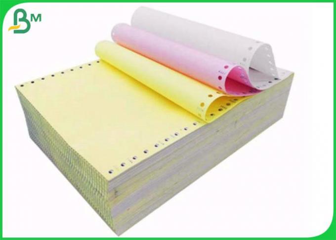 Белый голубой 55gsm пробел Carbonless бумажный Rolls или листы для печатания получения