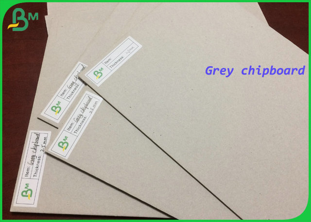 SGS FSC толщины 2MM одобрил серый макулатурный картон в упаковке листа