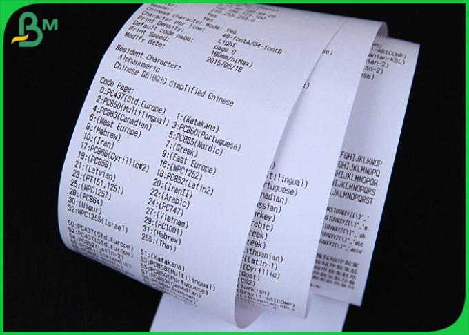 бумага печатания машины POS кассового аппарата восходящего потока теплого воздуха слон крена 55gsm 690mm бумажная