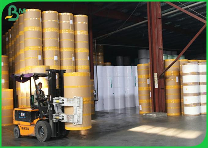 бумага печатания машины POS кассового аппарата восходящего потока теплого воздуха слон крена 55gsm 690mm бумажная