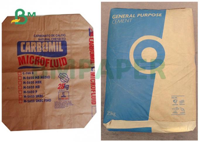 Раздвижная бумага 70gsm 80gsm Брауна Kraft для упаковки порошка муки песка цемента