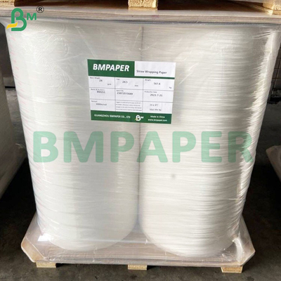 60/120 gsm Древесная целлюлоза печатаемая высокая жесткость соломенные бумажные рулоны