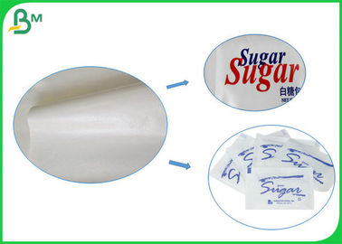Влагостойкий ПЭ 40гсм + 10гсм одна сторона покрыло белый крен бумаги качества еды для пакетов сахара