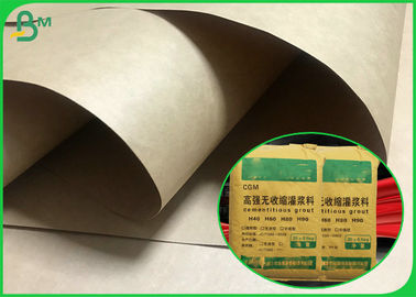 СГС одобрил трудную бумагу вкладыша жесткости 90гсм естественную Брауна Крафт для сумок цемента