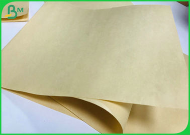 Биодеградабле бамбуковая бумага бумаги пульпы 70г 90г Брауна упаковывая для оболочки еды