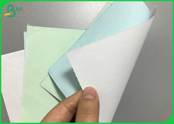 крен NCR голубого впечатления 50gsm Carbonless бумажный слон для печатания фактуры