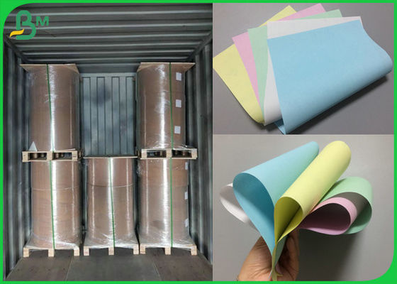 3 Carbonless части бумаги печатания NCR со светлым - голубой розовый зеленый цвет