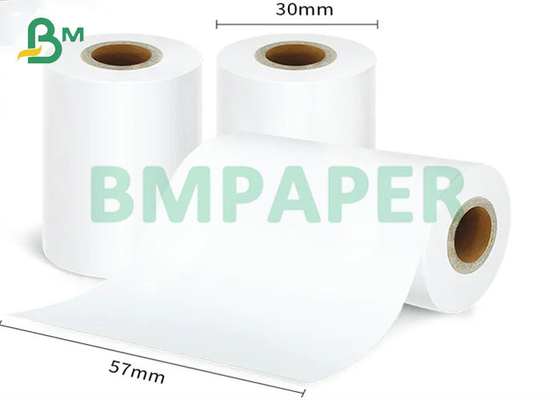 48gsm OEM бумаги восходящего потока теплого воздуха 57mm * 30m белый для кассового аппарата супермаркета