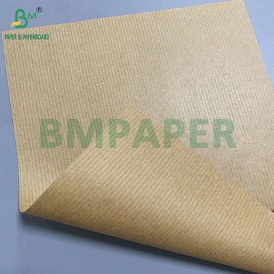 80 гсм коричневый полосатый Kraft Paper Gift Wrapper Односторонний блеск Отличная прочность