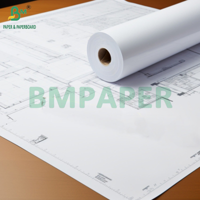 24" x 150" CAD 20lbs Bond Inkjet Wide Format Plotter Paper For Graph 2′′ CORE (бумажная бумага для чернил широкого формата для графика 2")