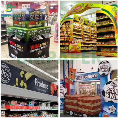 Высокая жесткость 2 мм 2,5 мм деревянная целлюлоза белый картон для внутренней POS дисплейной доски