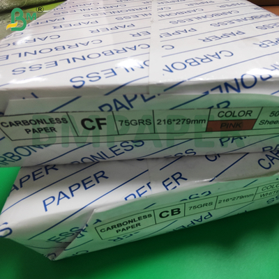75 г 80 г NCR CB CFB CF Carbonless Копировальная бумага 8 1/2 X 11 дюймов Черное изображение