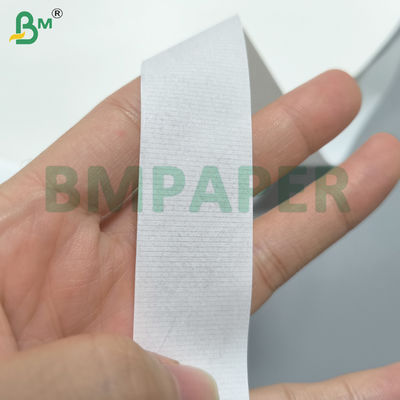25gsm White Cigarette Wrapping Paper 24mm Roll Width With Narrow Strip