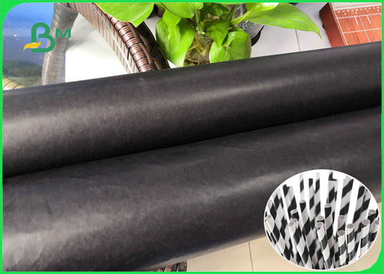 80G 135G Односторонний полный черный цвет печатный соломенный бумажный рулон