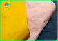 Бумага Крафт ломкого желтого розового волокна Вашабле в дворе размера 150км*110 крена