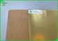 Бумага Kraft водоустойчивого цвета 0.3mm 0.55mm золотого Washable для повторно использованной сумки
