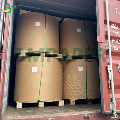 Unbleached Machine Glazing Wrapping Paper Brown 1000mm Width Roll 35gsm