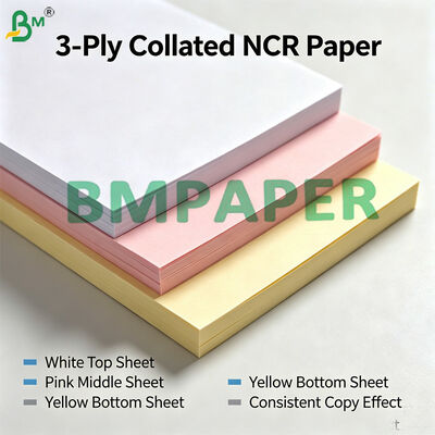60gsm 65gsm Pre - Collated Carbonless Paper Multiple Parts & Colors A4 Size