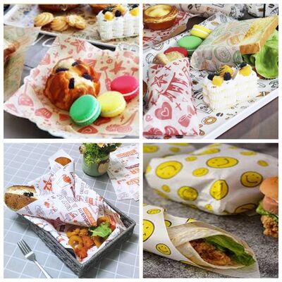 Белый жиронепроницаемый пищевой пергаментный рулон 40 г/м² 45 г/м² для флексопечати