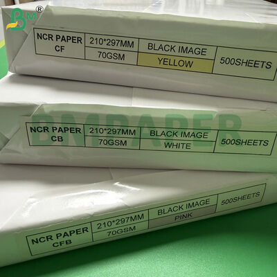 70 г/м² Цифровая самокопирующаяся бумага A4 210x297 мм CFB Розовая с белым оборотом