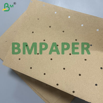 90 дюймов 72 дюймов Перфорированная коричневая Kraft Paper Rolls 80, индивидуальные длины, круглые отверстия
