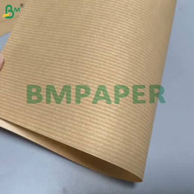 Natural Brown Striped Kraft Paper 30 - 70 Gsm For Packaging & Printing
