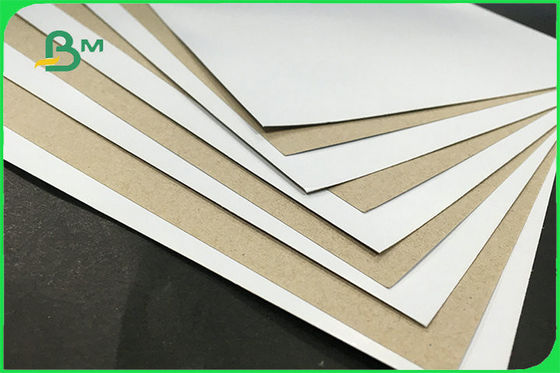 Повторно использованный одной покрытой стороной белой доске дуплекса задней части серого цвета для коробки упаковки ФСК