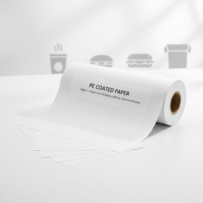 Бумага с полиэтиленовым PE покрытым Бумага 180gsm 350gsm Покрытие PE идеально подходит для маркировки пищевой упаковки и защитной упаковки
